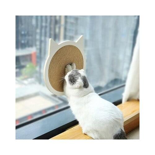 Sisal Cat Scratching Board Solid Wood Sisal Cat Grinding Board Cat Toys Claw Training Durable Cat Climbing Frame Pet Supplies