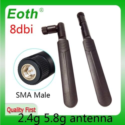2.4GHz 5GHz 5.8Ghz Dual Band wifi Antenna 8dBi SMA Male Connector wi fi antenne 2.4G 5G 5.8G Antena aerial wireless router