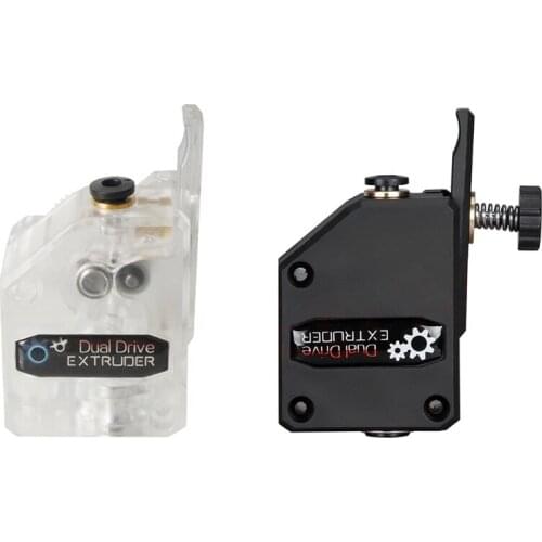 3D Printer Extruder BMG Universal Dual-Geared Extruder Dual Drive Extruder for 3D Printer Black/Transparent