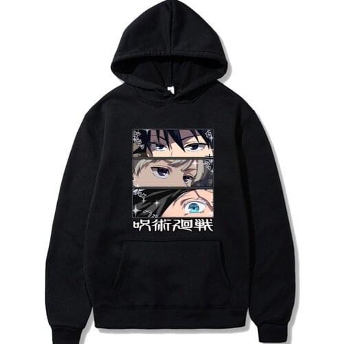 Jujutsu Kaisen Hoodie Anime Hip Hop Fashion Winter Uniex Cloths