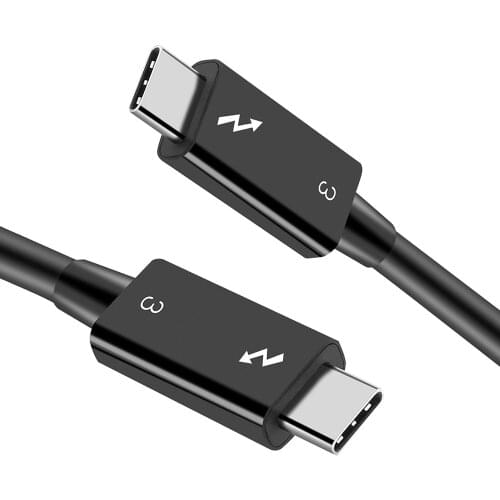 Thunderbolt 3 cable 2M 0.7M 40Gbps 100W charging Thunderbolt 3 Male to TB3 Cable for thunderbolt 3 docking station Macs and more