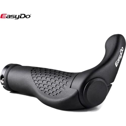 EasyDo Bicycle Bike Components Bar ends MTB Handlebars Rubber Grips & magnesium alloy Handle bar Ergonomic Soft Grips 1020D