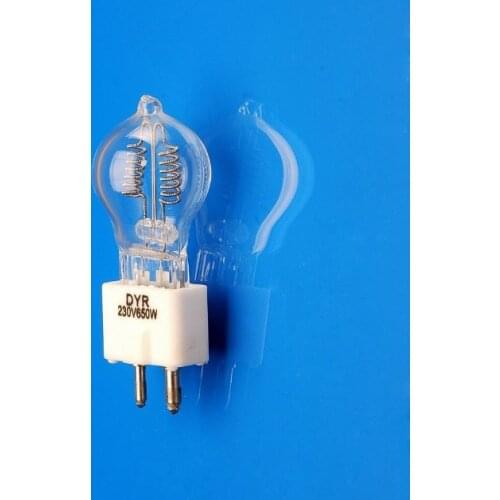 DYR 230V650W GZ9.5 halogen projector bulb,JCD 220V 230V 240V 650W A1/233 overhead projection light lamp,CE ISO9001