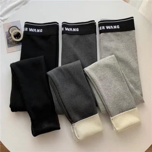 SALSPOR Sexy Women Leggings Winter Winter Cashmere Leggings Keep Warm Silm Push Up Pants Ankle Length Leggings Feminine