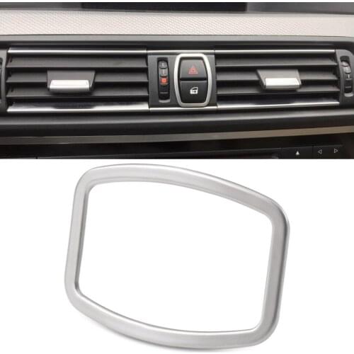 Metal Chrome Car Dashboard Dash Warning Lights Alert Push Button Door Lock Switch Trim Ring Cover For BMW 5 Series F10 F18