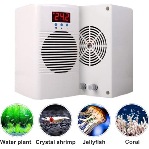 110-240v Mini Aquarium Chiller Or Dual Warmer Cooler Water Temperature Control For Fish Shrimp Tank Marine Coral Reef Tank