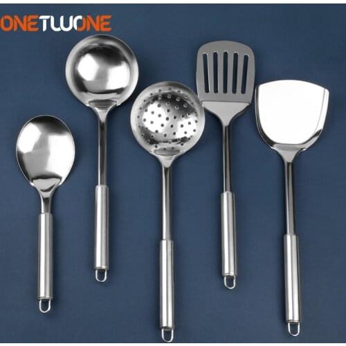 Kitchen Cooking Utensil Set Stainless Steel Cookware Colander Spoon Spatula Shovel Kitchen Tools