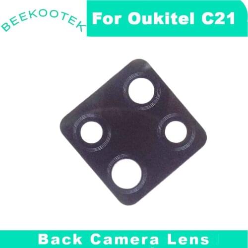 New Original For C21 Rear Camera Glass Lens Battery Cover Glass Repair Replacement Accessories Part For Oukitel C 21 Cellphone