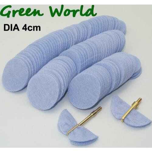Green World 100pcs DIA 4cm / 5cm Premium Gun Cleaning Patches, High Absorbency,Softness,Biodegradable