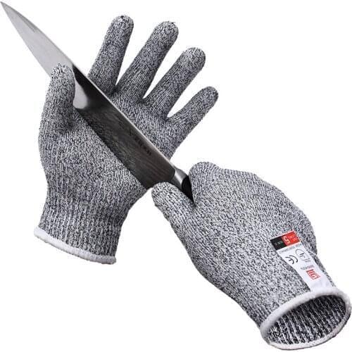 Safety Working Hunting Fishing Kitchen Gloves Men Women Nylon Butcher Knife Anti-Cutting Slaughter Repair Carpentry Gloves C96