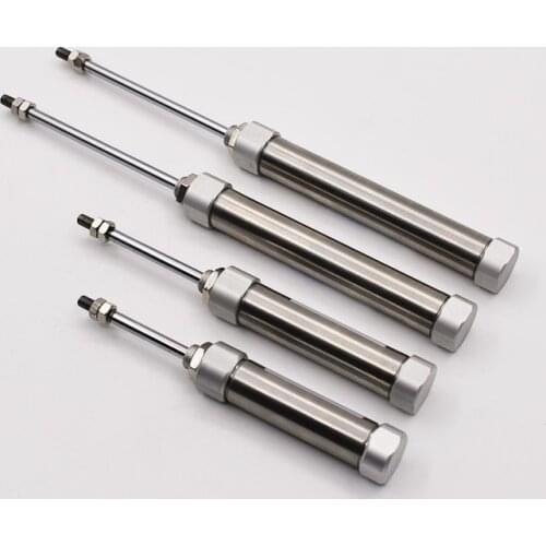 Free Shipping Stainless Steel CDJ2B Type 16mm Bore 5/10/15/20/25/30/35/40/45/50/60/75/100mm Stroke Mini Pneumatic Air Cylinder