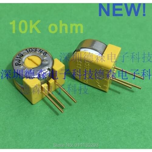 Potentiometer RJ13S 103 10K ohm Side adjustment SINGLE TURN CERMET TRIMMERS 3Pin precious metal alloy wiper RJ13 103