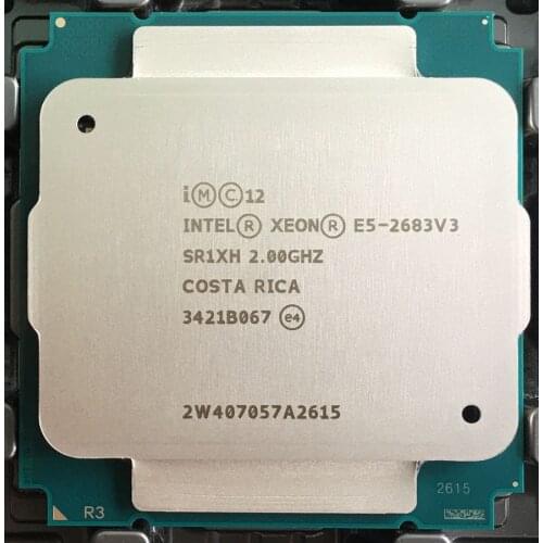 Lntel Xeon Processor E5-2683 V3 E5-2683V3 E5 2683 35M/2.0G/14-Cores TDP 120W FCLGA2011-3 (working 100% Free Shipping)
