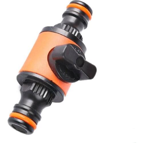 DropShip Quick-release Double-Way Water Pipe Joint with Switch In-line Shut-off Connector for Garden Hose Pipe Hose Clamp Repair