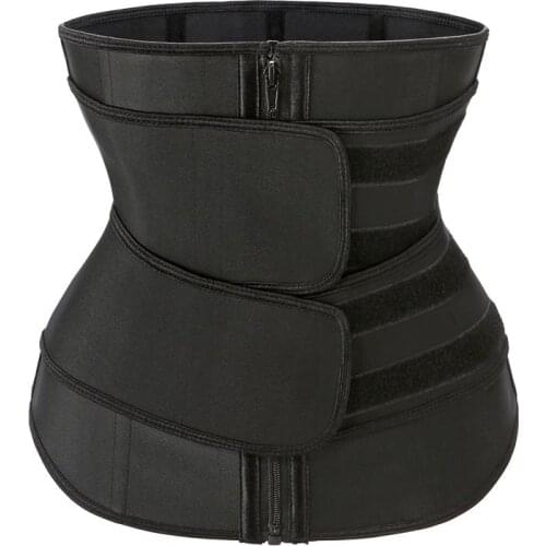 Dropshipping Top Sale New Design Womans Flat Belly Sheath 2 Compression Body Shaper Belt Latex Corset Slimming Waist Trainer