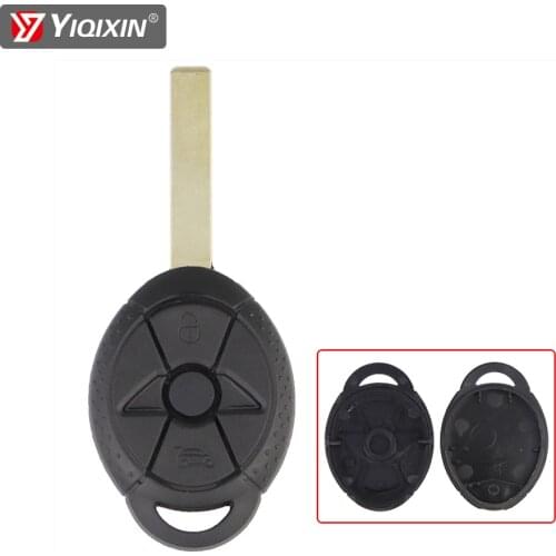 YIQIXIN 3 Button Fob Replacement Remote Key Case Shell For BMW MiNi Cooper S R50 R53 2005-2007 Blank Key Cover Uncut Blade