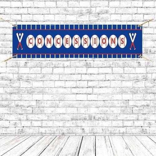 BOY SPORTS THEME Birthday Party Banners Football/basketball/baseball/soccer Concessions Banner Sign Background With Grommets