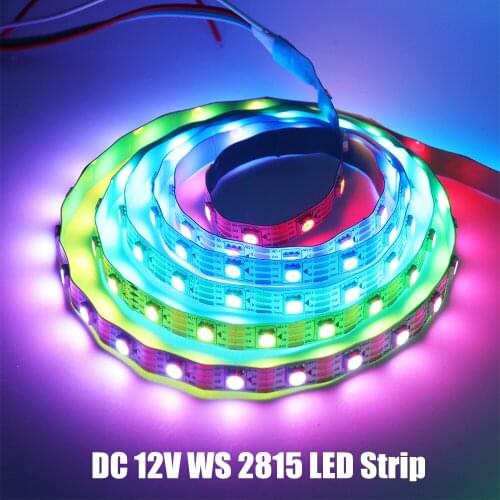 DC 12VWS2815 5050 RGB LED Strip Dream Color 30 60144leds/m Smart led pixel strip IP21 65 67 Individually Addressable LED Lights