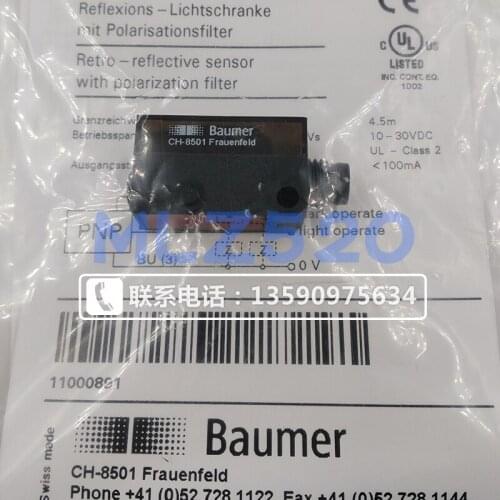 Swiss Baumer fpdk 10p5130 / s35a reflective photoelectric sensor