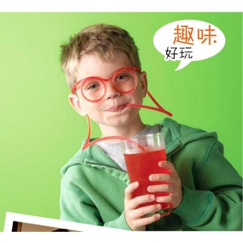 Unique Flexible Novelty Soft Glasses Straw Glasses Drinking Tube Fun Drinking