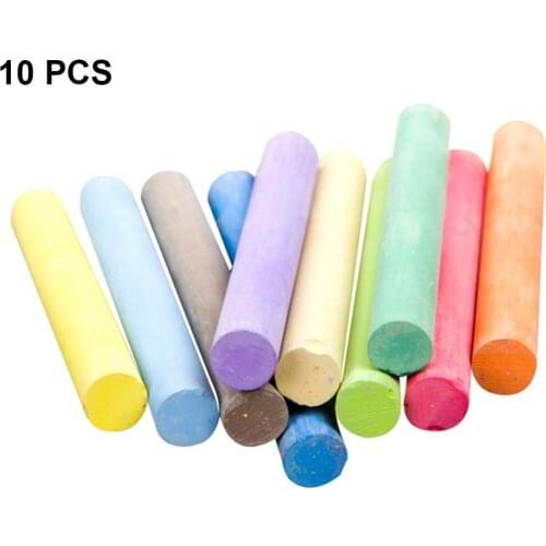 10PCS School Chalks Set Bright Colors Doodle Blackboard Drawing Dustless Colorful Chalk For Teacher School Home Supplies