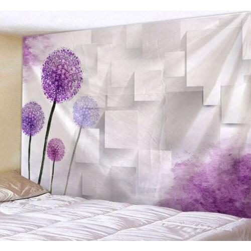 3D Printed Beautiful Flower Design Tapestry Living Room Bedroom Decoration Wall Hanging Sandy beach Picnic Towel