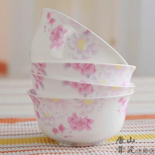4.5inch, rose blossom painting, bone china lunch bowl for rice and soup, japanese rice bowl, rice noodles bowl, korean style