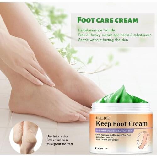 50g Foot Care Herbal Anti-crack Deep Moisturizing Exfoliate Cream Heel Foot Massage Cream Foot Care Cream To Prevent Dry Crack