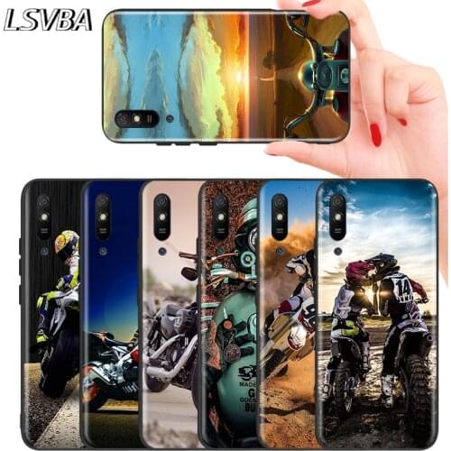 Retro Moto Cross Motorcycle for Huawei Mate 10 20 X 5G 30 Lite P Smart S Z Pro Plus 2018 2019 2020 2021 Phone Case