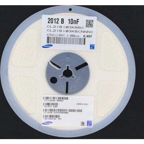 CL21F103ZBANNNC 0805 10nF 50V Y5V ±80/-20% CL21B103KBCNNNC CL21B103KBANNWC CL21B103KBANNNC CL21B103KBANFNC 0805 10nF 50V X7R ±10