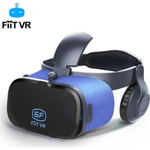 Fiit VR 6F 3D Glasses Headset version IMAX Virtual Reality Helmet 3D Movie Games With Headphone 3D VR Glasses Goggle Casque