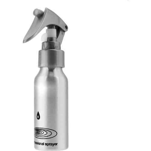 60ml Mini Matte Silver Aluminum Spray Atomiser Applicator Bottles Hair Salon Hairdressing Styling Sprayer Water Bottle