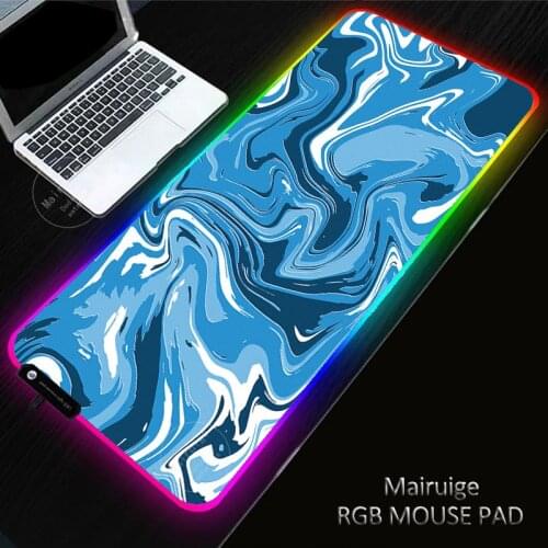 Creative pattern LED Light Gaming XXL Mouse Pad RGB Large Keyboard Cover Non-Slip Rubber Base Computer Desk Mat PC Game MousePad
