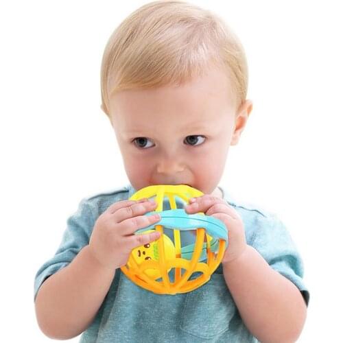 Newborn Toy Baby Toys Puzzle Hand Ball Hole Ball Rattle Soft Ball Enhancing vocabulary and language skills