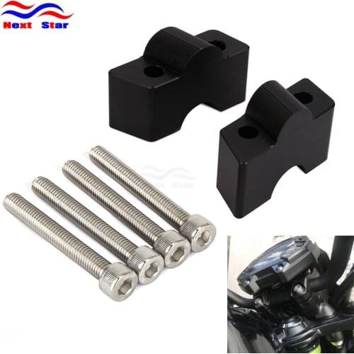 Motorcycle Handlebar Riser Extend Clamp Mount Kits For KAWASAKI ER6N ER-6F 2012-2016 Z650 2017