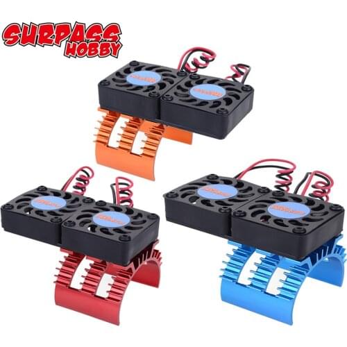 SURPASS HOBBY RC Motor Cooling Fan W/ Heatsink for 1/10 1/8 RC Car 540 550 3660 3670 Motor ESC Cooling Fast RC Car Part