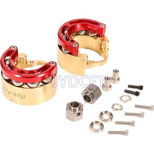 Brass Wheel Counterweight Alloy Cover 304 Stainless Steel Ball Type With 9MM Hex For RC 1/10 Traxxas TRX4 Crawler