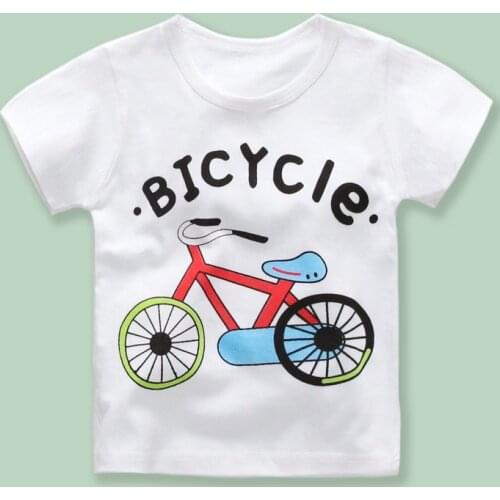 Summer Boys Girls T Shirts Toddler Kid Cartoon Print T Shirts Children Clothing Baby Boys Casual Cotton T Shirts Tee Tops 18M-7Y