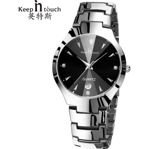 Fashion Simple Men Watch Stainless Steel Quartz Mens Watch Male Luminous Waterproof men clock relogio masculino Dropshipping