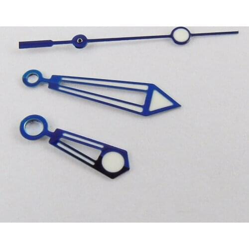 Fashion blue watch hand silver color edge luminous watch hands fit Miyota 8215 8205 821A movement