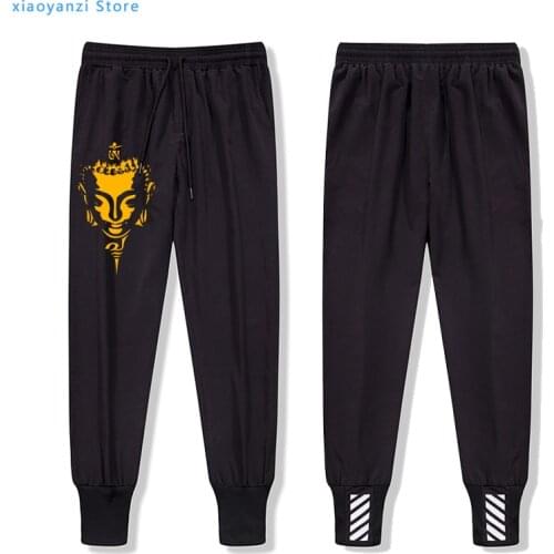 Men Joggers sweatpants casual Buddha sportswear long trousers men Comfortable Buddhism religious belief pants homme