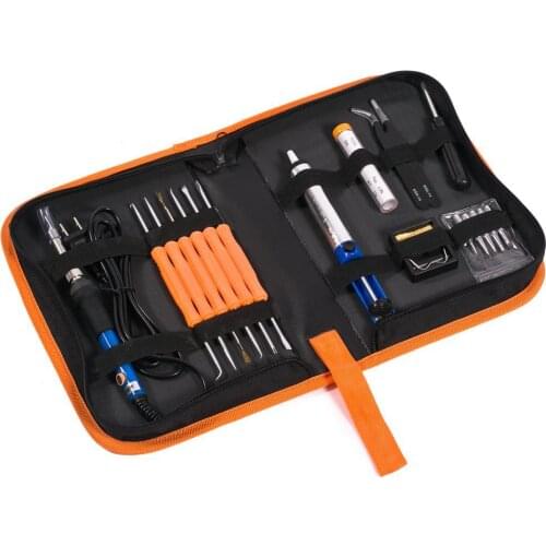 8 in 1 Adjustable Temperature 60W Electric Soldering Iron Kit With US EU Plug 6pcs Tips /Soldering Tool Portable repair tool