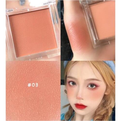 6 Color Blush Peach Pallete Mineral Powder Pigment Cheek Blusher Lasting Natural Cream Cheek Tint Orange Peach Pink Blush TSLM2