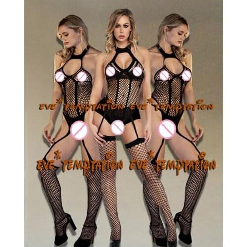 Sexy Lingerie Teddies Bodysuits Hot Sexy Erotic Lingerie Open Crotch Elasticity Mesh Body Stockings Porn Underwear Costumes A127