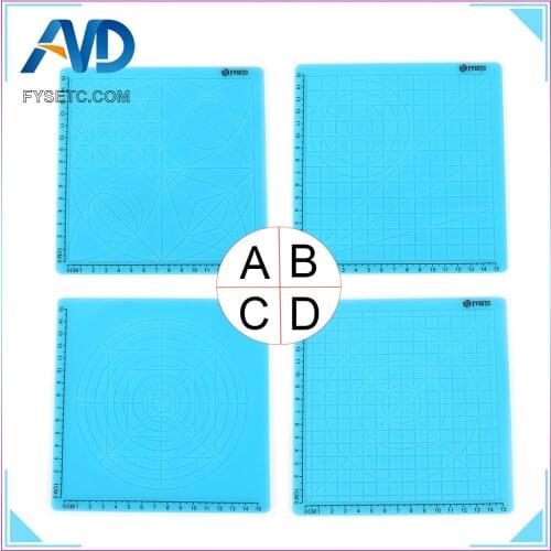 Blue Multi-Purpose 3D Design Silicone Mat Basic Template Child Gift + 10M PLA Filament 1.75mm For 3D Printer Pens Parts