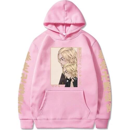 Mikey Print Hoodie Anime Tokyo Revengers Cartoon Cute Sweatshirts Streetwear Casual Loose Oversized Hooded Pullovers Hoody 2021