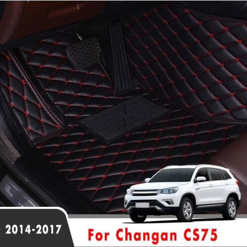 Waterproof Carpets For Changan CS75 2017 2016 2015 2014 Custom Interior Accessories Styling Leather Car Floor Mats Decoration