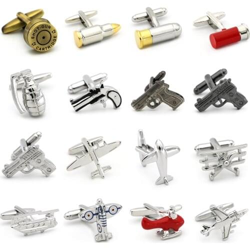 Military Series Cuff Links 28 Designs Option Gun Style For Armyman