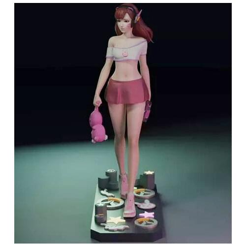 1/24 75mm 1/18 100mm Resin Model Kits DVA Girl Figure Unpainted No Color RW-173