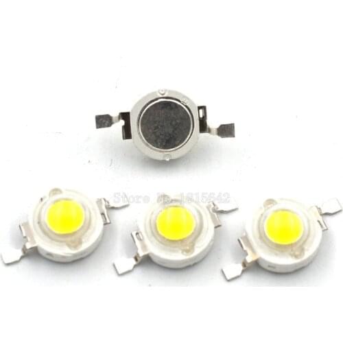 10PCS/LOT 1W LED White 3.4 - 3.6v high power led bead high brightness white LED Diode Beads